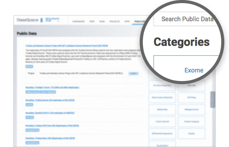 Sample Data Sets in BaseSpace Sequence Hub