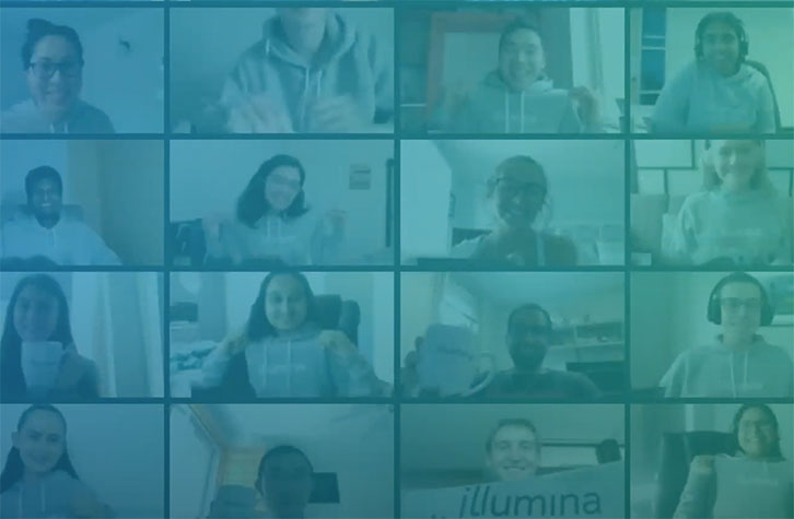 Interns in a discussion