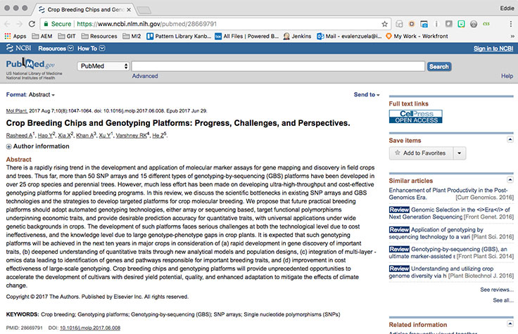 作物基因分型中的观点