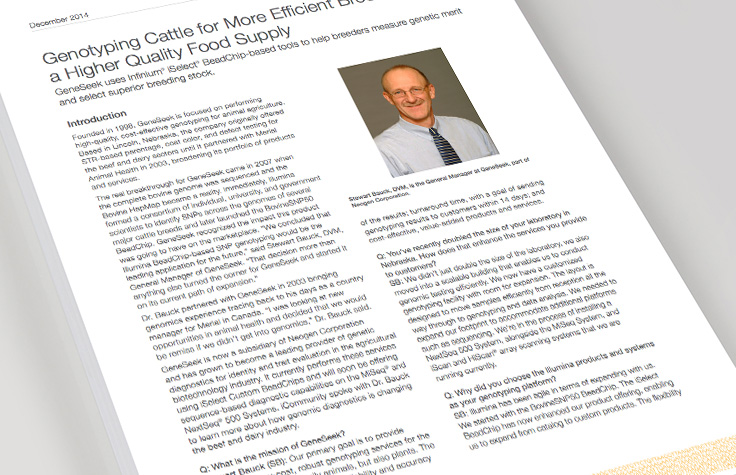 对牛进行基因分型来改进育种决策